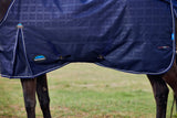 Weatherbeeta ComFiTec Prelim Turnout - Navy Embossed Plaid (220g)