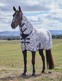 Weatherbeeta ComFiTec Limited Edition Fly Sheet Combo - White/Navy Floral Print