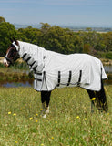 Weatherbeeta ComFiTec Sweet Itch Shield Fly Sheet Combo - White/Charcoal