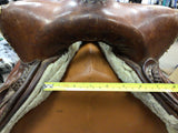 Used Bodean Hide Works Western Pleasure/trail Saddle 15" Medium Tree