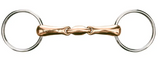 JP Korsteel Copper Mouth Oval Link Loose Ring Snaffle Bit