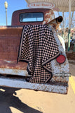 Rowdy Crowd SMALL Tan Checkered Out Wild Rag/ Scarf