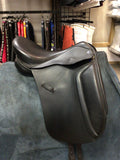 C2712 Used Hastilow Highland Cob Dressage Saddle 17.5" Adjustable Tree