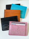 Boho Ranch Shop Western Boot Stitch Leather Credit Card Holder Money holder