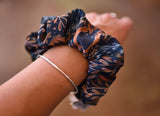 Tirzah Lane Art Western Harvest in Juniper Scrunchie Cowgirl Hair Accessory