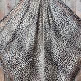 Rodeo Drive Tan Leopard Wild Rag - Western Scarf