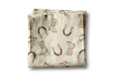 Retro Western Horse Boots Cowboy Hat Kitchen Towel Waffle