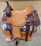 Billy Cook Cow Horse Saddle Basket Stamp With Star Border 17"