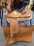 Used Circle Y Show Saddle with some Silver - 15" Regular