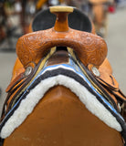 Used Circle Y Show Saddle with some Silver - 15" Regular