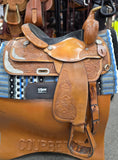 Used Circle Y Show Saddle with some Silver - 15" Regular