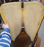 Used Circle Y Show Saddle with some Silver - 15" Regular