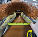 Used Circle Y Show Saddle with some Silver - 15" Regular