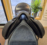 Used Custom Saddlery Wolfgang Solo Dressage Saddle w/Amber Stones