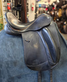Used Custom Saddlery Wolfgang Solo Dressage Saddle w/Amber Stones