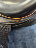 Used Custom Saddlery Wolfgang Solo Dressage Saddle w/Amber Stones
