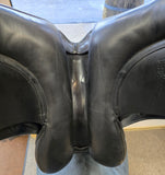 Used Custom Saddlery Wolfgang Solo Dressage Saddle w/Amber Stones