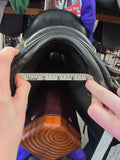 Used Custom Saddlery Wolfgang Solo Dressage Saddle w/Amber Stones