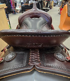 Scott Thomas Manitou Trail Saddle - 16" Pencil Roll Full QH Wide