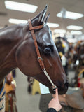 Circle Y Spotted Draw Gag Headstall