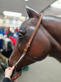 Circle Y Spotted Draw Gag Headstall