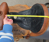 Used Double J Pro Barrel Trophy Saddle - 14" Standard