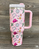 Desheng Cowgirl Western Stainless Steel Tumbler Cup 40oz