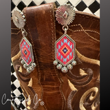 Countryside Co. Canyon Red Dangle Earrings