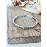 Boho Ranch Shop Western Turquoise Stone Stretch Bracelet 