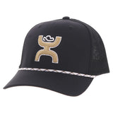 Hooey Western "Sterling" Black w/ Tan & White Hooey Logo