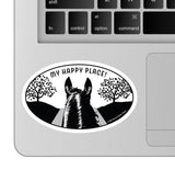 Horse 3" Sticker Waterproof | Happy Place | Cello Sleeved