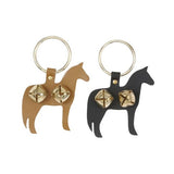 Tough1 Leather Horse Door Knocker with Brass Bells