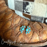 Countryside Co. Flower Burst Turquoise Earring