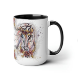 All Designs Equine Romantic Flower Horse Watercolor Mug, Inspirational Gift