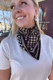 Rowdy Crowd SMALL Tan Checkered Out Wild Rag/ Scarf