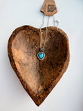 Boho Ranch Shop Western Semi Stone Rhinestone Heart Necklace