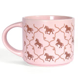 Callie Danielle Western Horses & Rope Large Ceramic Mug