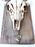 Boho Ranch Shop Spade Ace Playing Card Stone Pendant Necklace