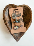 Boho Ranch Shop Western Hair Pin 3 Piece Set Bling Bobby Pin