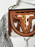 Boho Ranch Shop THE CAROLINE CROSSBODY steer longhorn - cowhide purse bag