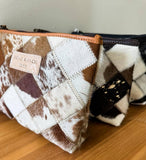 Boho Ranch Shop LUXE MAKEUP bag Genuine Hair On travel