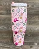 Desheng Cowgirl Western Stainless Steel Tumbler Cup 40oz