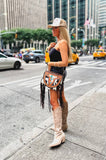 Boho Ranch Shop THE CAROLINE CROSSBODY steer longhorn - cowhide purse bag