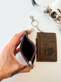 Boho Ranch Shop Thunderbird Western Cowhide Leather Keychain Wallet