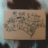 Modern Cowgirl Moody Mare Sticker