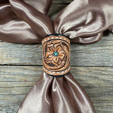 Rodeo Drive Tooled Leather Wild Rag Slides - Assorted