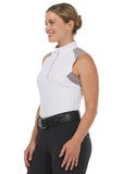 Kerrits Affinity Sleeveless Show Shirt- Rose Dust and Rose Floral