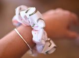 Tirzah Lane Art Lucky Horseshoes Scrunchie Cowgirl Hair Accessory
