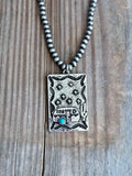 Boho Ranch Shop Western Rectangle Pendant Navajo Pearl Bead Necklace