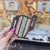 Countryside Co. Aztec Tooled Leather Sheath